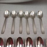 Christofle Atlas - 12 silver-plated coffee spoons in very good condition.