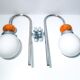 Vintage ball sconces