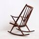 Rocking chair by Frank Reenskaug for Bramin, 1960s - New White Boucle Fabric