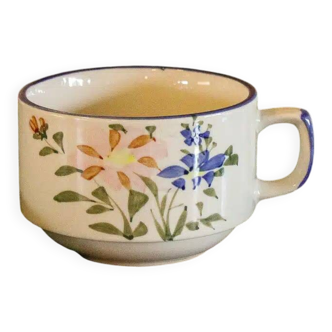 Bluish stoneware mug "If"