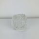 Cut glass candle holder, sphere, snowball style Kosta Boda