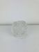 Cut glass candle holder, sphere, snowball style Kosta Boda
