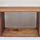 Shop display case shelf to lay in oak wood and old patinated pine