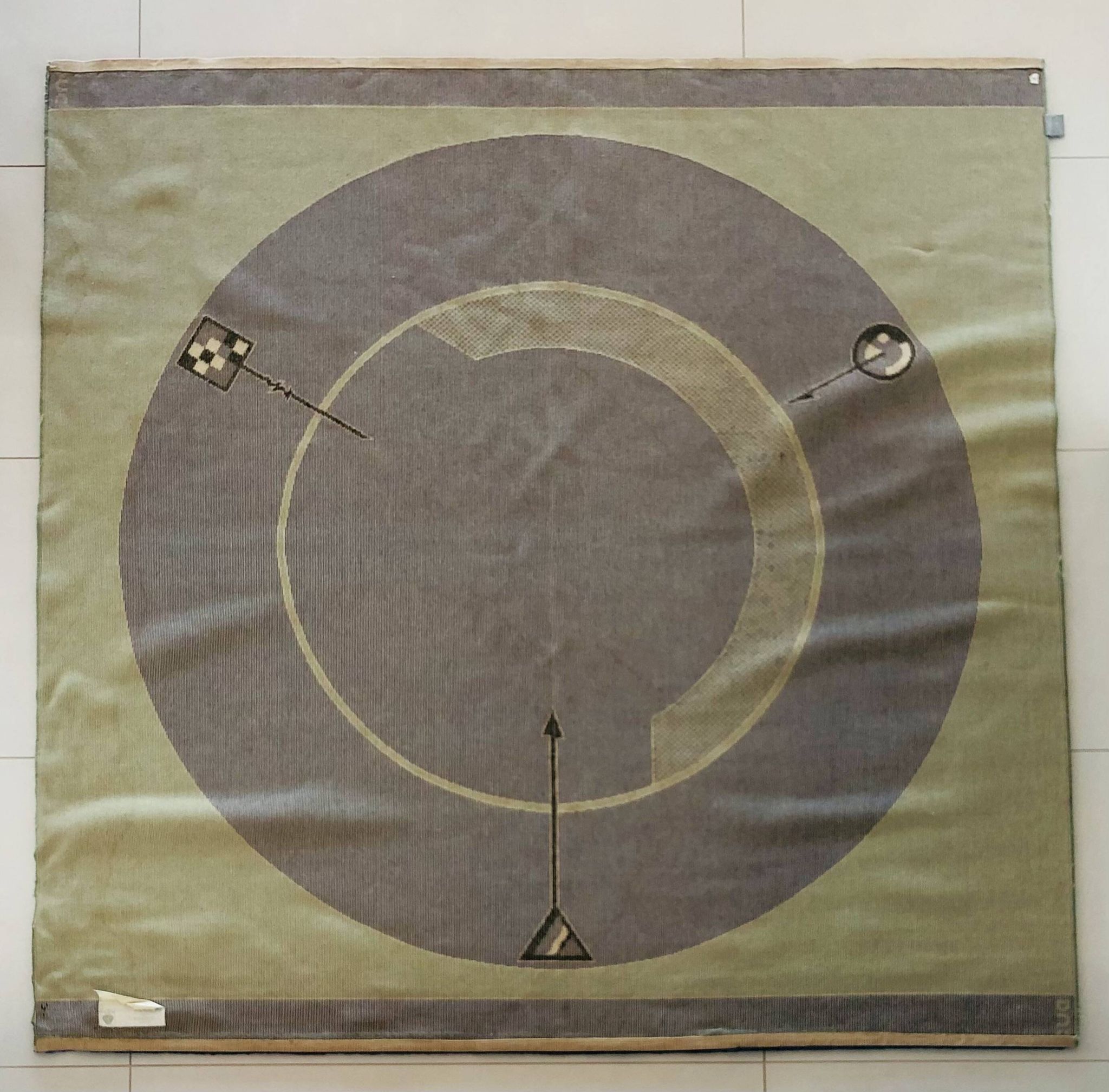 “Less is more” rug by C. Duc for Toulemonde Bochart, France 1980s
