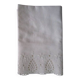 Antique embroidered cotton children's pillowcase: 55x41cm