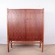 Swedish High Cabinet, Teak, Beech, Brass model Napoli, David Rosen 1960.