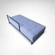 Day Bed by Eileen Gray in black metal and Kvadrat wool fabric for Classicon