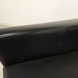 Fauteuil pivotant skaï vintage