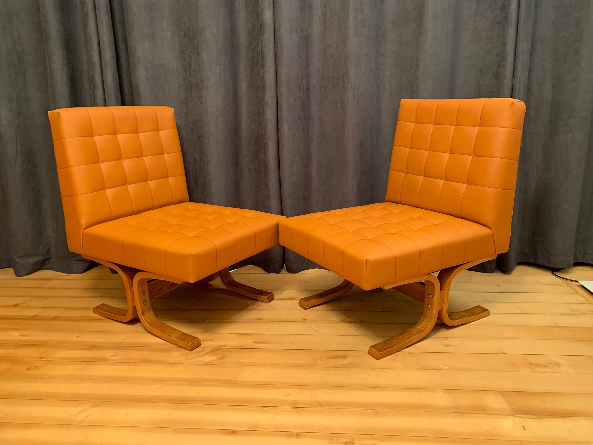 A pair of armchairs by ludvik volak, drevopodnik holesov, czechoslovakia, 1960s