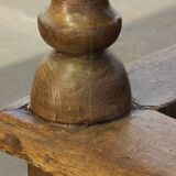 Antique Nordic Baroque Oak Table, Dated 1807