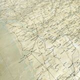 map of France 1900 of Dion Bouton Art Nouveau