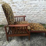 Fauteuil Morris repose pieds rétractable