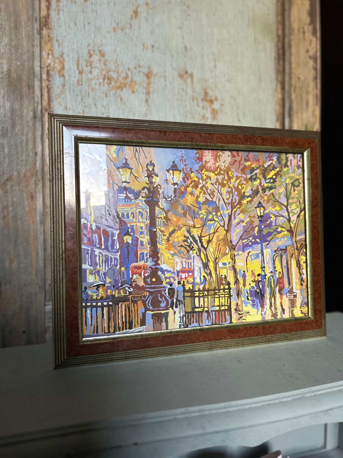 Vintage painting of Paris's grand avenues.