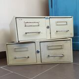 A metal box two drawers 1960