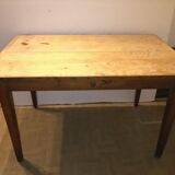 Old wooden farm table