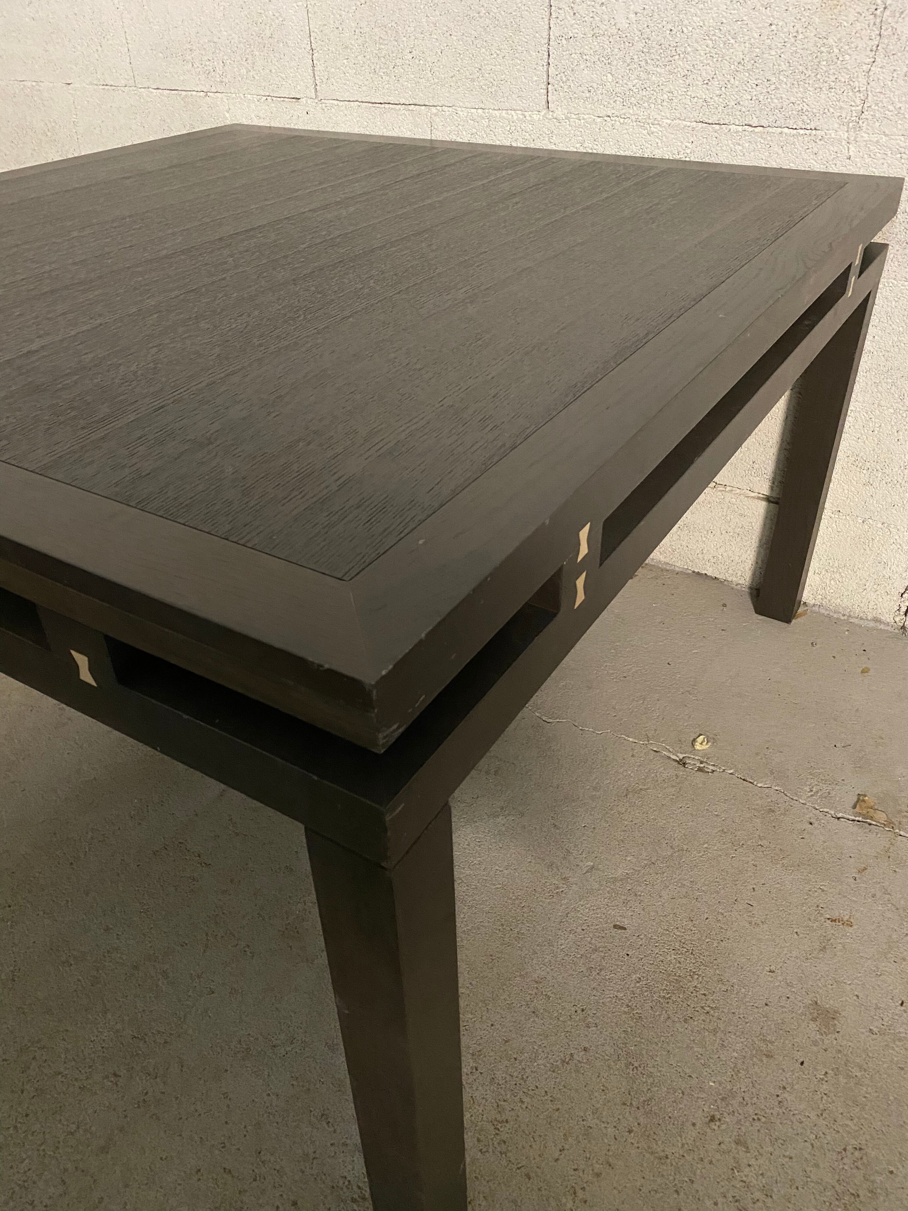 Square dining table Roset wenge line 130/130cm