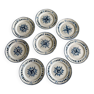 8 MBFA Pornic dinner plates 1960/70's.