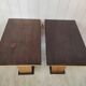 Vintage bamboo and solid wood bistro table