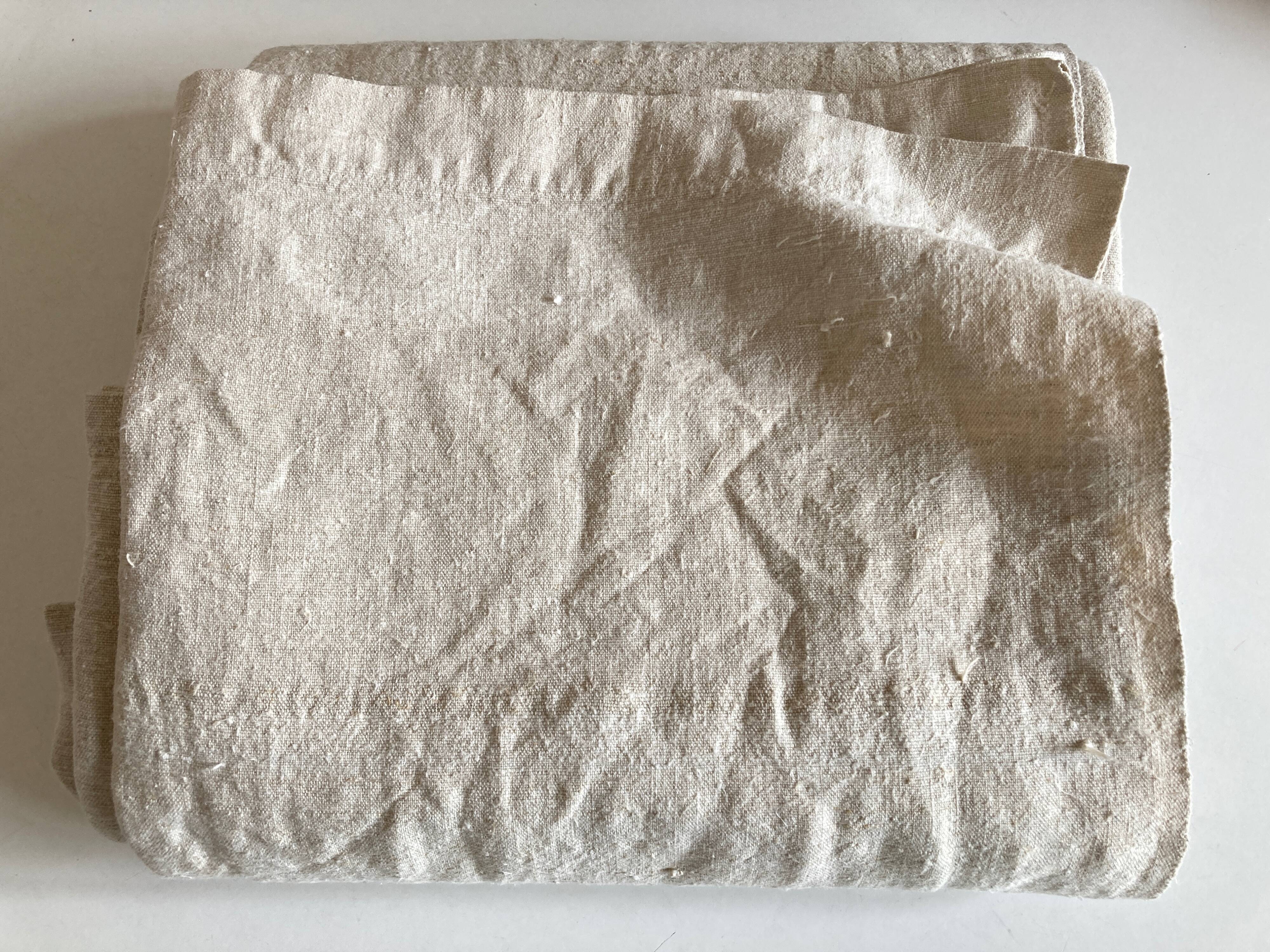 Farm tablecloth 19th in hemp canvas, reserve of trousseau L270cm