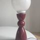 Ceramic and white opaline lamp