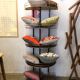 Vintage metal shelf half moon