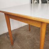 Square dining table, wood and formica, 1960s