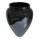 BLACK STONEWARE VASE