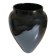 BLACK STONEWARE VASE