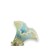 Tulip tree centerpiece in opalescent glass and bronze nineteenth