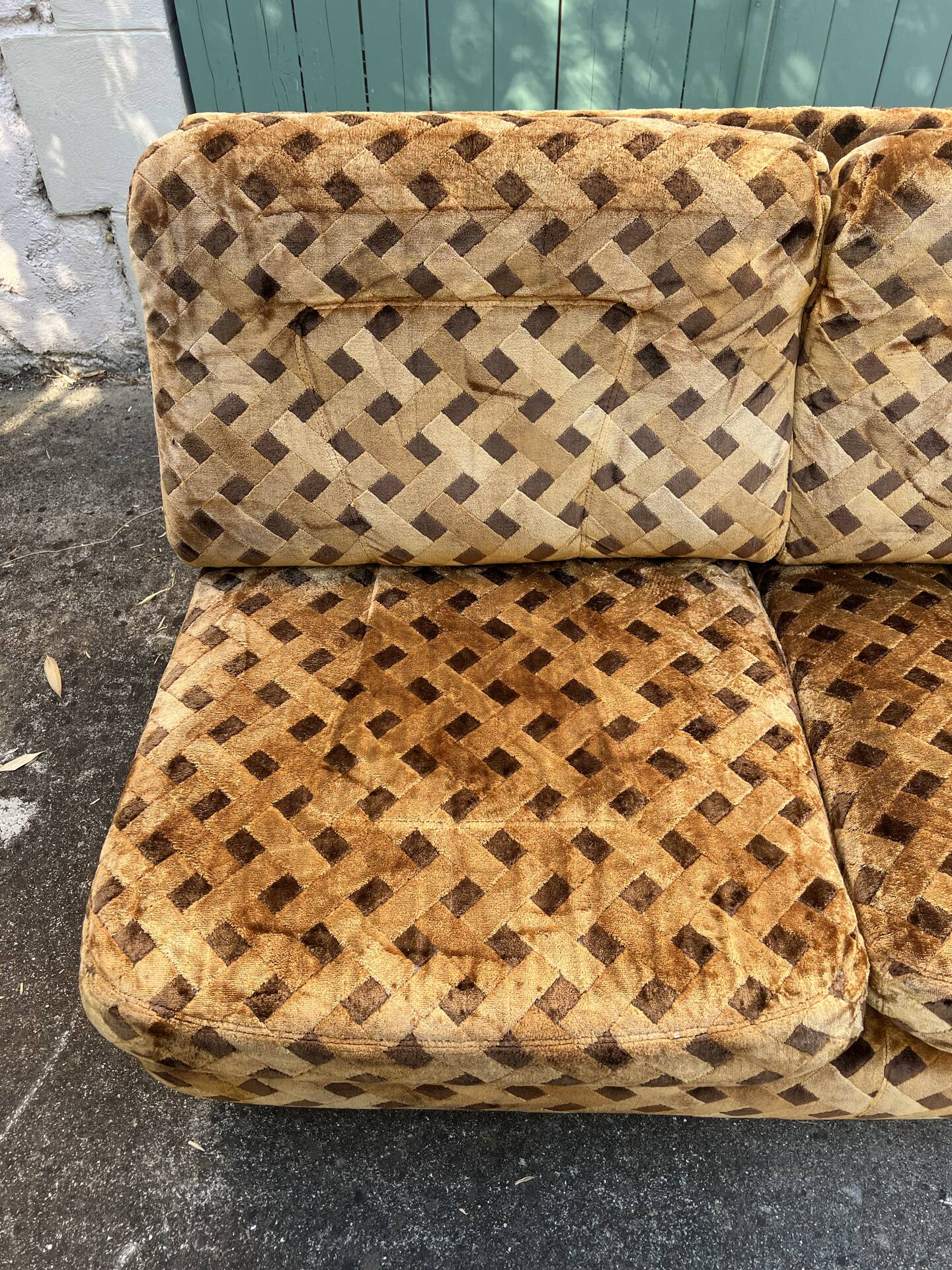 Modular corner sofa from the 70s in the style of Jacques Charpentier.