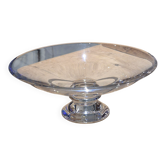 Large crystal bowl on a stand, signed Baccarat – Ø 25 cm