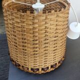 Vintage 60's wicker pendant light