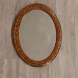 Oval mirror wood and gilding