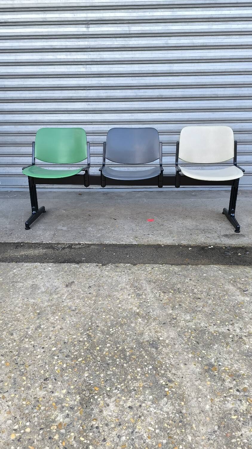 3-seater bench by Giancarlo Piretti for Anonima Castelli 1970