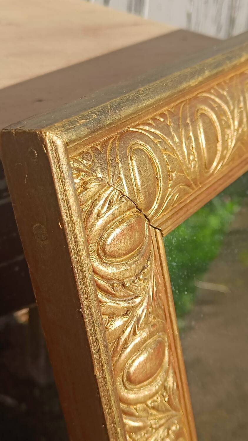 Antique gilded mirror