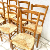 8 farm chairs, early twentieth