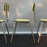 Trio yellow formica chairs