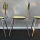 Trio yellow formica chairs