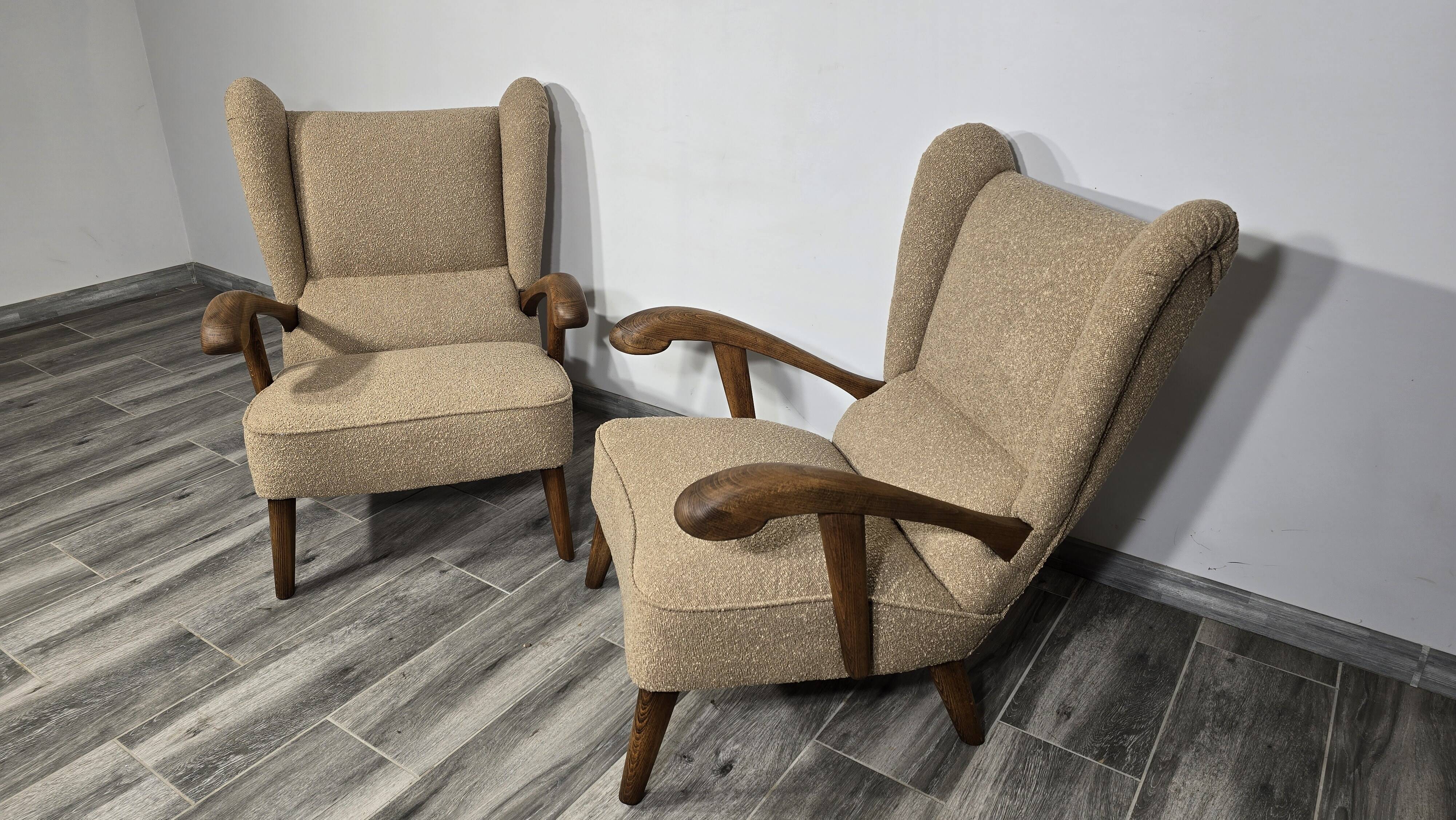 Vintage armchairs by Krasna Jizba