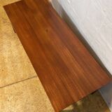 Table basse rétro vintage en teck avec rangement – Fonctionnelle des années 1960