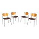 Ensemble de 4 chaises design danois "Must" par Søren Nielsen & Thore Lassen pour Randers+Radius