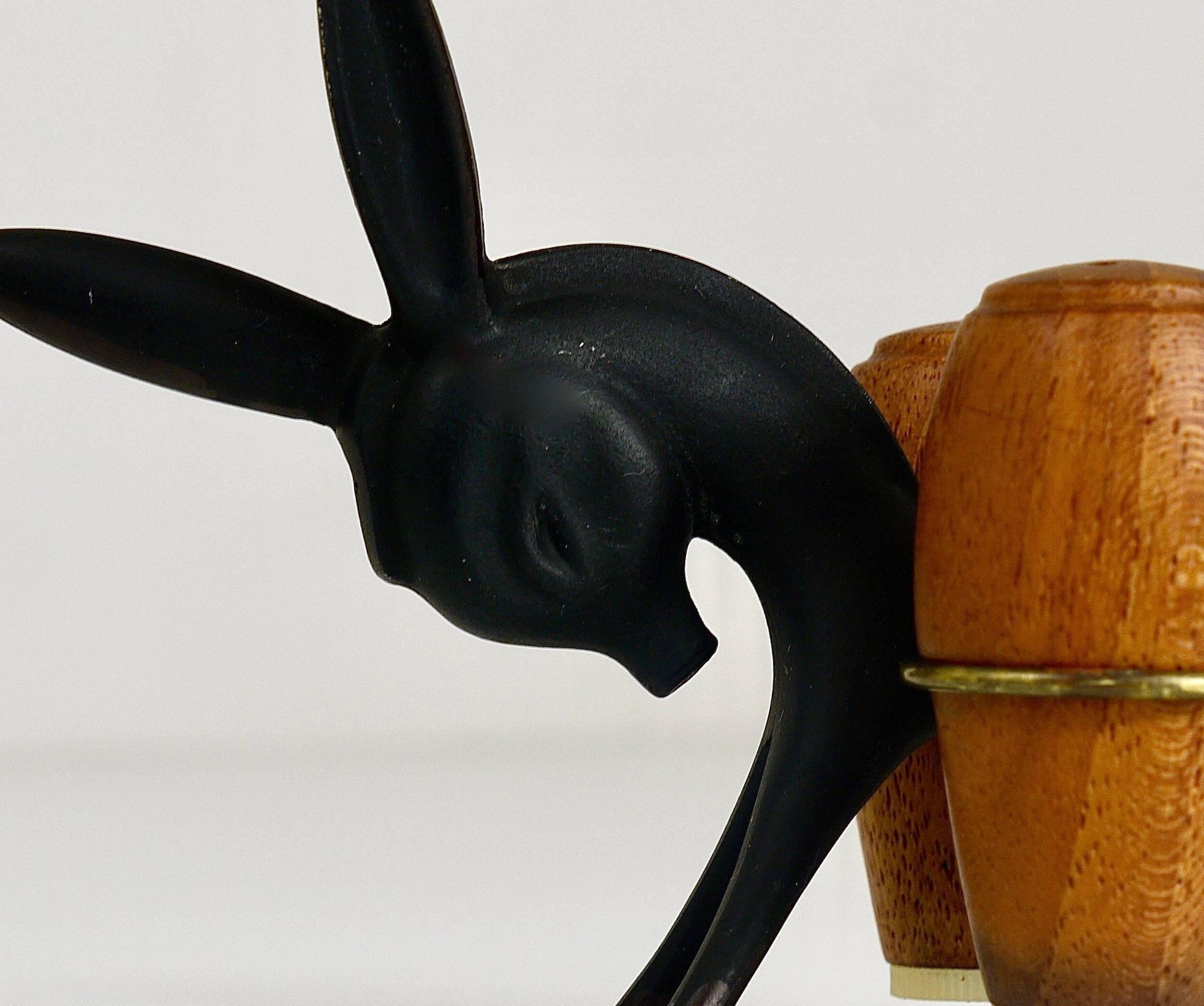 Set of salt and pepper shakers donkey Walter Bosse, Herta Baller, Austria, 1950s