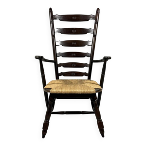 Fauteuil rustique brutaliste