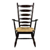 Fauteuil rustique brutaliste des années 1960