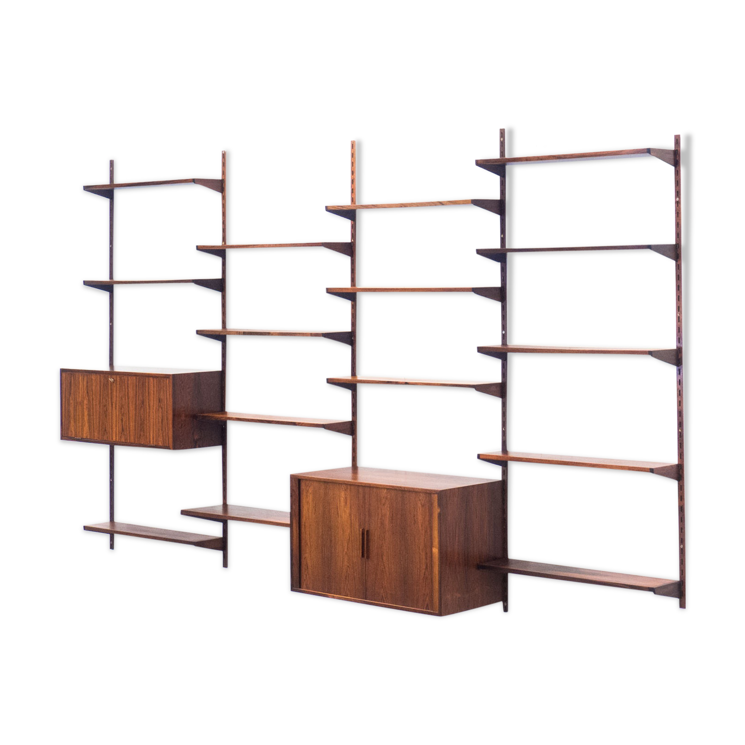 Feldballes Møbelfabrik rosewood wall unit by Kai Kristiansen