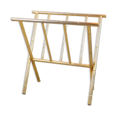 Porte revues en métal doré bambou