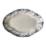 Oval iron clay dish K&G Lunéville model "Angèle" late 19th century