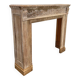 Old solid oak fireplace mantle from the late 19th century