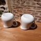 2 vintage milk jugs