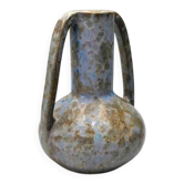 Art ceramic vase by Jean de Veyle, France, circa 1900, iridescent glazed, 16 cm.